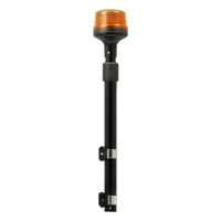 SPT16A - Luz Telescópica para Motocicletas / 8 LED / Ámbar / 12~24 VCD / 11 Patrones de Destello / IP6K6 / Perfil Bajo 88 mm