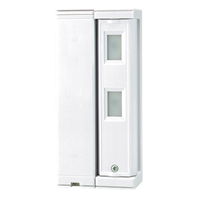 FTN-R - Sensor de Cortina Exterior / Alcance Ajustable 2 m (6.6 ft) o 5 m (16.4 ft) / Inalámbrico con Pilas / Inmunidad Mascotas 25 kg / IP Exterior 100% / SMDA Antifalsas
