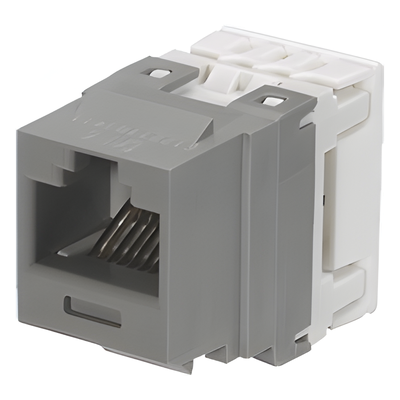 NK688MIG - Jack Keystone / Cat 6 / Clase E / 250 MHz / Impacto 110 / RJ45 / Gris