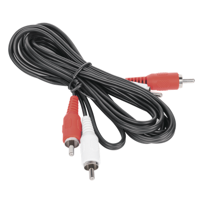 TT2RCA2M - Cable RCA Macho a Macho de 2 Metros de Longitud / Aplicaciones de Audio y Video Optimizado para HD