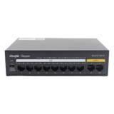 RG-ES110F-P - Switch PoE+ no administrable / 8 puertos PoE+ 10/100 / 2 uplinks 10/100 / 110W total / 2.0 Gbps switching