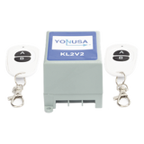 KL2V2 - Módulo de Mando y 2 Transmisores para Cerco Eléctrico Yonusa, Compatible con Todos los Energizadores, Conexión Sencilla