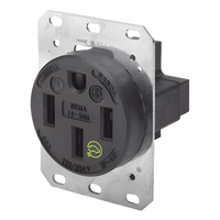 HUB-HBL-9450A - Receptáculo Industrial / 50 A / 125/250 V CA / 3 Polos 4 Hilos / NEMA 14-50R / IP20 / -40°C a 75°C