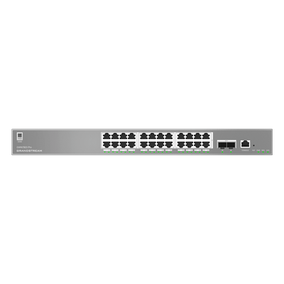 GWN7803-PRO - Switch Empresarial Administrable / Capa 2++ / 24 Puertos Gigabit / 2 SFP+ / 88 Gbps / VLAN 4K / QoS Avanzado / GDMS Cloud
