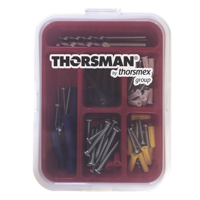 TH-KIT-FC - Kit de Fijación en Concreto / Doble Expansión 4 Direcciones / 104 Piezas / Guía Incluida / Anti-Giro