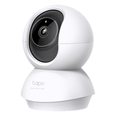 TAPO-C230 - Cámara IP Doméstica / 5 Megapixel 3K / Pan-Tilt 360° / Detección IA / Visión Nocturna 12 m (39.4 ft) / Audio Bidireccional / microSD 512 GB