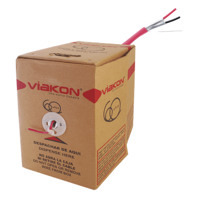 94-66 - 2 X 16 AWG / Incendio / FPLR / Blindado / 305 Metros (1000 Pies) / Alambre / Hecho en México
