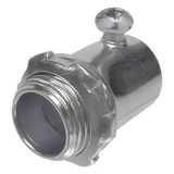 HUB-2006 - Conector para Pared Delgada / Tornillo de Fijación / Acero / 1 1/2 in / Altura 2.5 in (63.5 mm)