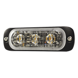 SP3A - Luz Auxiliar LED / 3 LEDs Ámbar / Multivoltaje 12~24 VCD / 12 Patrones de Destello / IPX8 / SAE J595 Clase 1