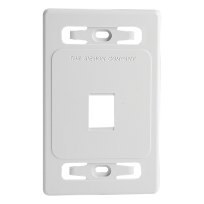 MX-FP-S-01-02B - Placa de Pared Modular / 1 Salida / Color Blanco / Versión Bulk / MAX