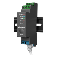 SHELLYPRO2 - Relevador Inteligente / 2 Canales / 16A por Canal / Wi-Fi, Bluetooth y Ethernet / Montaje en Riel DIN / Control Local y Remoto