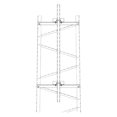 TRY-TFM5 - Brazo para Torre de Telecomunicaciones / Mástil 1.8 m (5.9 ft) / Sección #5 Torre Titán / Herrajes Incluidos