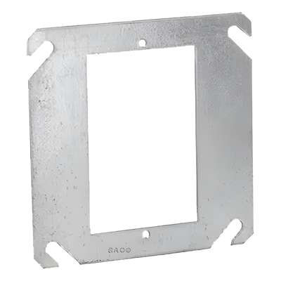 HUB-787 - Sobretapa Plana / 4 in x 4 in / Acero Galvanizado / UL Listed / Resistente al Fuego