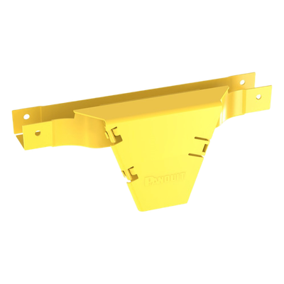 FVTHD2X2LYL - Accesorio en T / Conexión Horizontal a Bajada Vertical 90° / Canaleta 2x2 / Radio de Curvatura 50.8 mm (2 in) / Color Amarillo