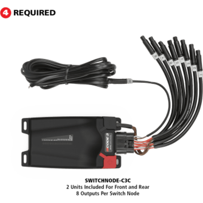 SWITCHNODEC3C - Módulo de Nodo de Interruptores / 8 Salidas de Iluminación / Plug-and-Play / Integración con Sirenas Z3 y SIB