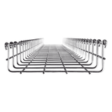 MG-50-433EZ - Charola Tipo Malla / 66 mm Peralte / 200 mm Ancho / 3 m (9.84 ft) / Electro Zinc / 210 Cables Cat6