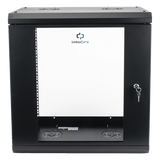 SR1912LH3GA - Gabinete de Pared 12U / Profundidad 455 mm (18 in) / Cristal Templado / Acero Reforzado / Carga 80 kg