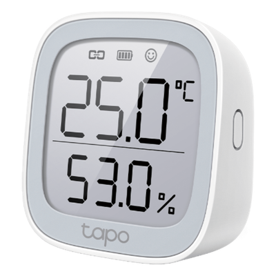 TAPO-T315 - Monitor Inteligente de Temperatura y Humedad / Pantalla E-Ink 2.7" / Sensor Suizo ±0.3°C / Automatización Smart Home / Frecuencia 868-922 MHz