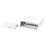 WI-PS306GF-O-DC - Switch PoE para Exterior / 4 Puertos PoE / 802.3 bt 60W / 24V Pasivo 12W / 802.3 af/at 30W / IP55 / -30°C a 70°C / Protección 6kV
