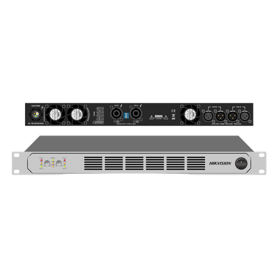 DS-QAPAR25-2 - Amplificador de Potencia Profesional / 250W 2-Zonas / Clase D / Eficiencia 90% / Modos Estéreo y Puente / PFC de Banda Ancha / Protección Integral / 1U Compacto