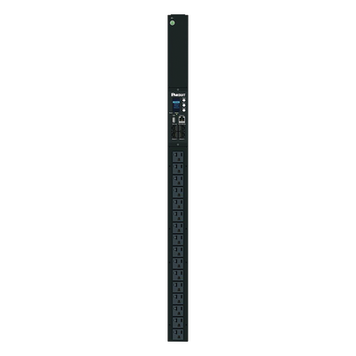 P16D20M - PDU Monitoreable / 16 Salidas NEMA 5-20R / Entrada NEMA 5-15P / 120 Vca / 15 A / 1.4 kVA / Vertical / OLED / Sensores Ambientales