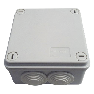 TH-CJE - Caja Estanca / IP55 / IK08 / 6 Entradas 3/4' / 100x100x50 mm (3.94x3.94x1.97') / ABS Gris
