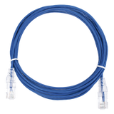 LP-UT6-300-BU28 - Cable de Parcheo Slim UTP Cat6 / 3 m (9.84 pies) / 28 AWG / Azul / RJ45