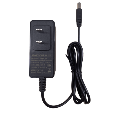 P5DC3A - Adaptador de Corriente DC / Salida 5V 3A 15W / Entrada Universal 100-240V AC / Protección Sobrecorriente y Cortocircuito / LED Indicador / Plug 5.5mm x 2.1mm