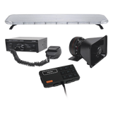 X75RBSKIT - Kit de Equipamiento para Seguridad Pública / Barra LED 132 LEDs G3 / Sirena 100 W / Bocina 100 W / IP65 / 116.84 cm (3.83 ft) de Largo