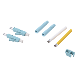 FC2-LC-MM-J12 - Conector de Fibra Óptica LC Duplex / Epoxi y Pulido / Multimodo / Fibra Recubierta / Color Aqua / 50 Unidades por Caja