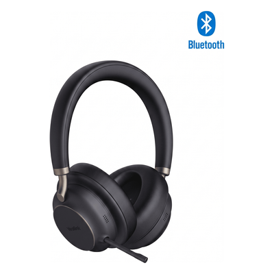 BH76-PLUS-UC-BLACK-USB-C/A - Diadema Inalámbrica / Cancelación de Ruido Activa Híbrida 35 dB / Bluetooth 5.3 / Alcance 45 m (147.6 ft) / Autonomía 40 h / USB-C y Qi / Dual Over-Ear y On-Ear