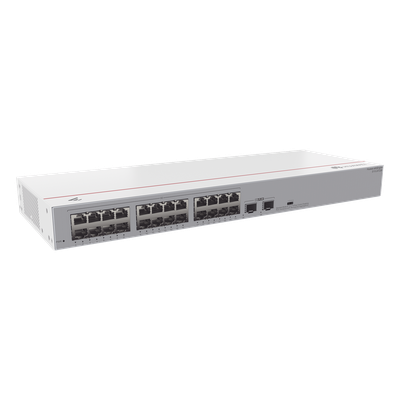 S110-24T2SR - Switch No Administrable / 24 Puertos Gigabit / 2 Puertos SFP Uplink / 52 Gbps / 1U Rack