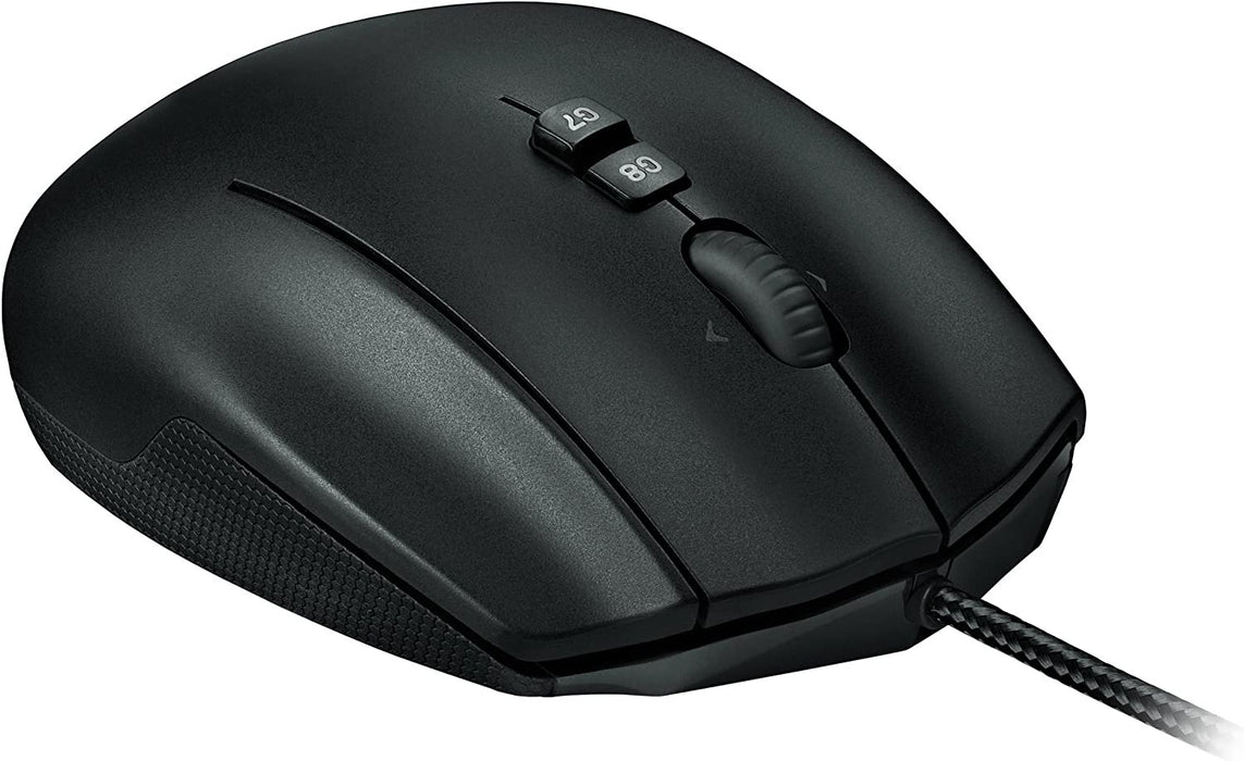 Mouse Gamer Ergonómico Logitech G600, Gaming MMO Alámbrico, 8200 DPI, Negro - 910-003879