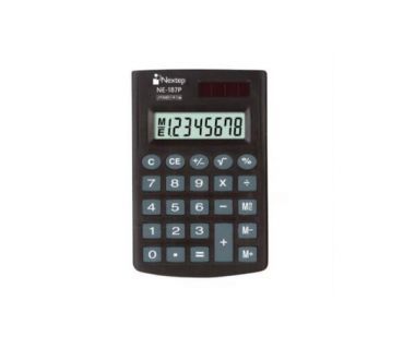 Calculadora Nextep 8 Digitos De Bolsillo Con Cartera Solar/Bateria - Ne-187P FullOffice.com