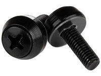 StarTech.com Paquete de 50 Tornillos de Montaje M5x12mm - Negro tornillos & tuercas Acero Chapa metálica Uso general M5