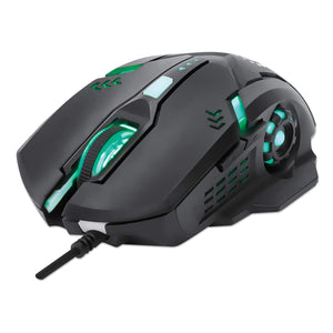 Mouse Optico Gaming - Manhattan 6 Botones, Negro FullOffice.com 