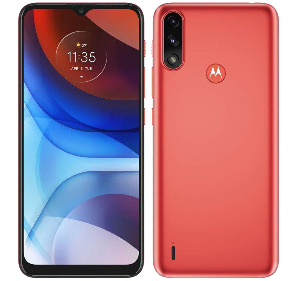 Smartphone Motorola E7I Power 6.5" 32Gb/2Gb Cámara 13Mp+2Mp/5Mp Unisoc Android 10 Go Color Rojo - Motxt2097.12R