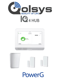 Sistema de Alarma QOLSYS IQ HUB con Pantalla Táctil 7", Power G 915 Mhz, 1 Sensor PIR PG9914 y 2 Sensores Magnéticos PG9303