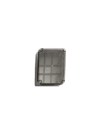 Gabinete plástico SBE TECH SBE-TR24019090, 24x19x9 cm, termoplástico auto extinguible, IP67, color gris