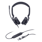 UH44-DUAL-UC-USB-C/A - Auriculares USB Profesionales / Cancelación de Ruido con IA / Altavoz 35 mm / USB-C/A Plug-and-Play / 20 Hz - 20 kHz