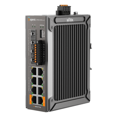 SP5012FML2(V2) - Wi-Tek Switch PoE Industrial Gestionado L2+ / 8 Puertos Gigabit PoE / 4 Puertos SFP 10G