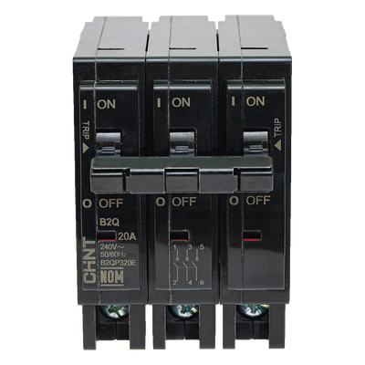B2QP315E - Chint Interruptor Termomagnético Enchufable / 3 Polos / 15A B2QP315E