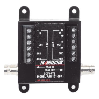 T-CCTV-PTZ - Transtector Protector CCTV PTZ / SASD / 12-24V + Coaxial BNC + RS-232/422/485 T-CCTV-PTZ
