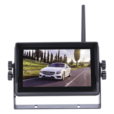 EP175J - Sistema Profesional Inalámbrico de Cámara de Reversa Infrarroja y Monitor Touch de 7" para Vehículos de Trabajo y Montacargas