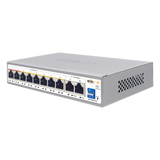 WI-PCES210G - Switch PoE Administrable en la Nube / 8 Puertos 10/100 Mbps PoE / 2 Puertos Uplink Gigabit / Presupuesto PoE 100 W / Alcance PoE 250 m (820.2 ft) / Soporte ONVIF