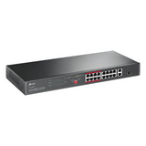 TL-SL1218P - TP-Link TL-SL1218P switch No administrado Gigabit Ethernet (10/100/1000) Energía sobre Ethernet (PoE) 1U Negro
