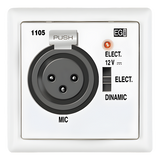 1105.10 - BASE DE ENTRADA MICROFÓNICA XLR PREAMPLIFICADA. BLANCO
