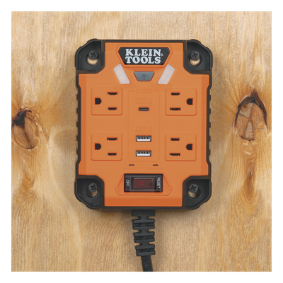 29601 - Multicontacto Powerbox 1, con 4 Salidas 120 Vca, 2 USB-A / 1 USB-C, Luces LED Integradas y Soporte Magnético
