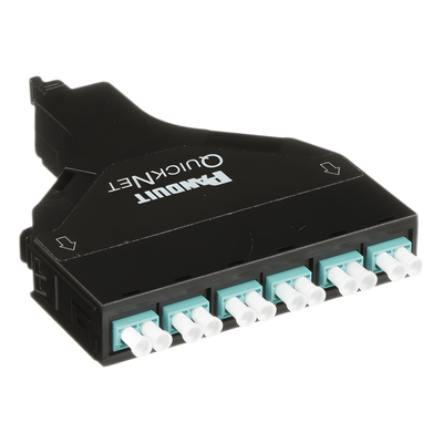 FQZN-12-10AS - Panduit Cassette de Fibra Óptica / 12 Fibras LC a MPO / OM4 FQZN-12-10AS