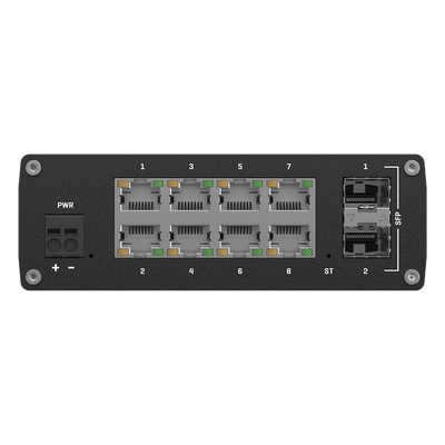 TSW212 - Switch Industrial Administrable L2 / 8 Puertos GE + 2 SFP / Profinet / Ethernet/IP / -40°C a 75°C / IP30